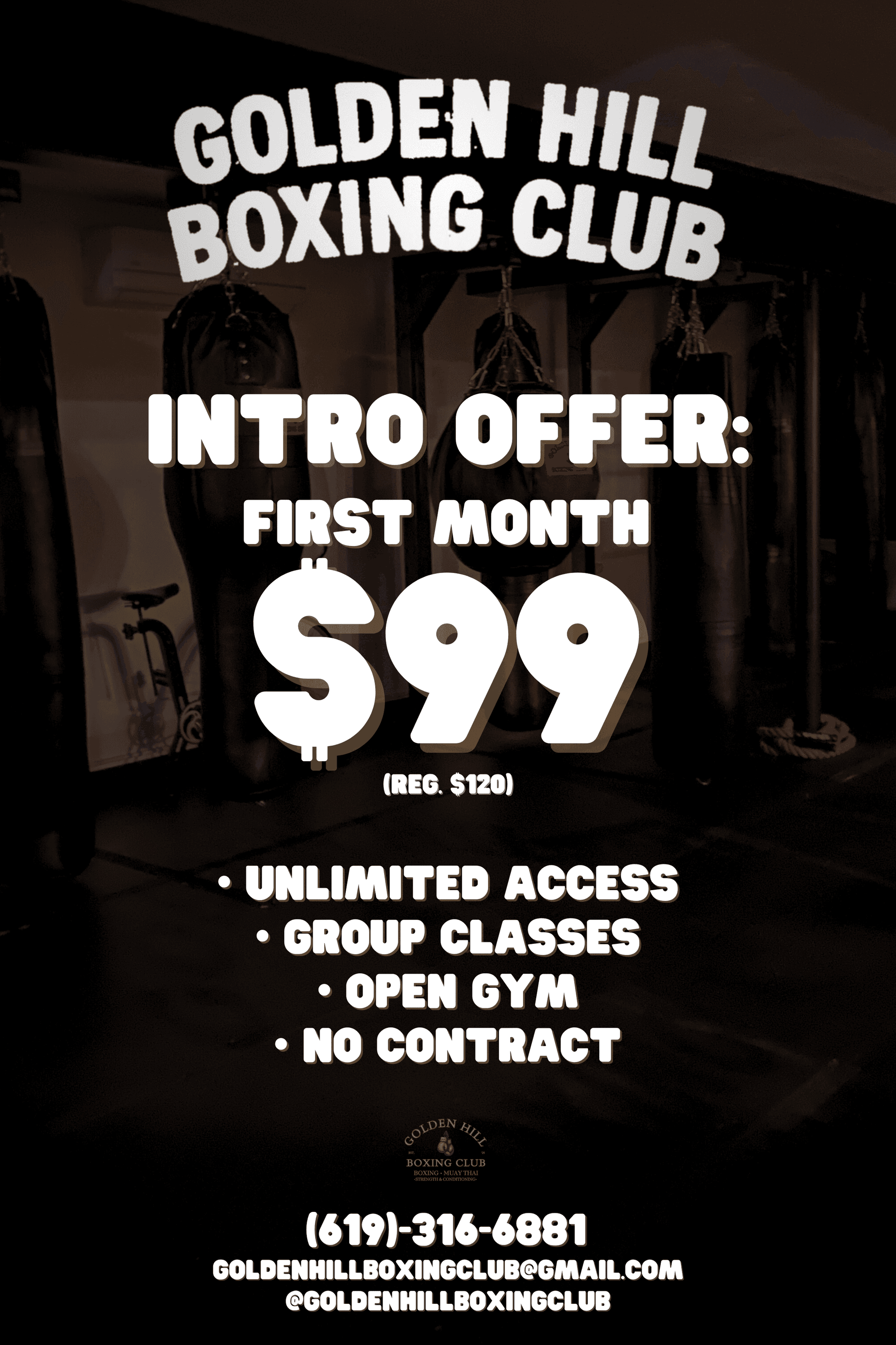 Golden Hill Boxing Club - Introduction Offer